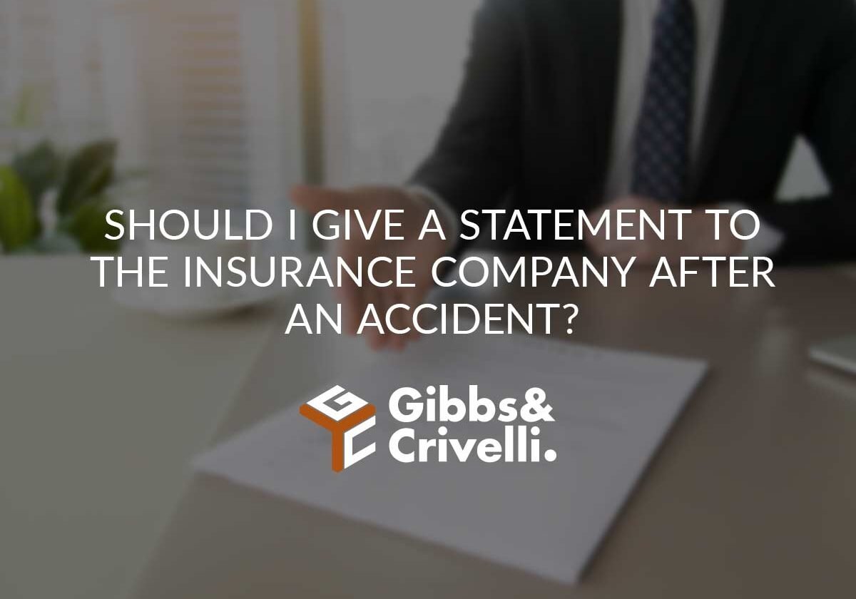 Should I Give a Statement to the Insurance Company After an Accident?